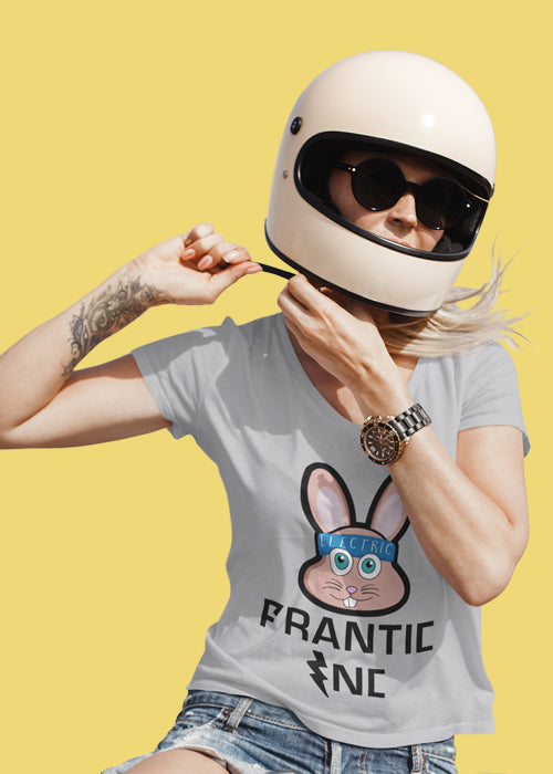 Frantic wear by Felix Mariano. Frantic Inc Bunny V-Neck T-Shirt