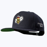 Frantic Inc Bee Snapback Hat - Dark Navy