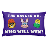 Frantic "The Race is On" Rectangular Pillow
