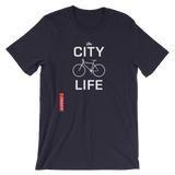 The City Life Bicycle - Men's Short-Sleeve T-Shirt